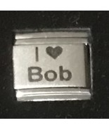 I Heart Love Bob Laser Italian Charm Link 9MM K18 - £9.42 GBP