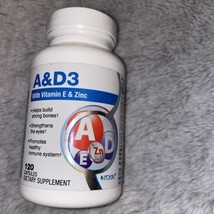 Vitamin A &amp; D3 Formula with Vitamin E 120 caps by Roex 4/24 - $28.00
