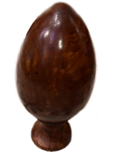 burlwood egg , Burl wood egg sculpture, Wooden egg, handcrafted burlwood Egg - £60.36 GBP