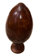 burlwood egg , Burl wood egg sculpture, Wooden egg, handcrafted burlwood... - £53.87 GBP