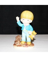 Joan Walsh 1981 Anglund Ebeling Reuss Teddy Bear 5&quot; Boy Porcelain Figurine - £11.97 GBP