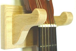 Oak Wooden Guitar Hanger Wall Mount Stringed Instrument Display -Unfinis... - $465.54 MXN