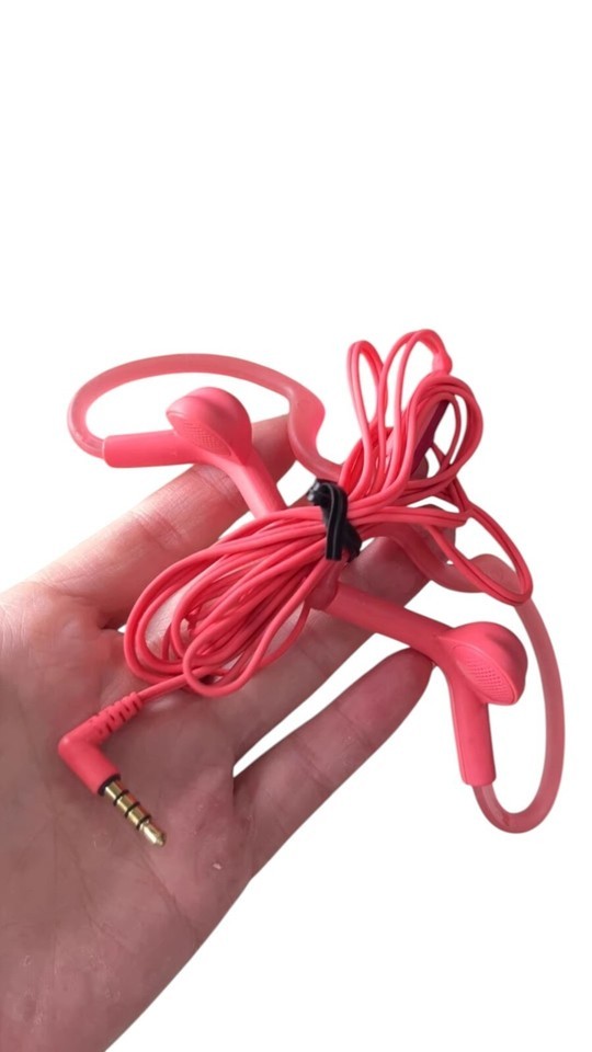 Sony SPORTS Running EARHOOK In-ear HEADPHONES - PINK MDR-AS210  WITH MIC  			