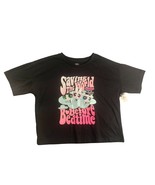 New Justice Sleep Tee Tshirt Girls Size XL Black Short Sleeve Saving The... - $8.90