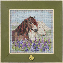 DIY Mill Hill Icelandic Horses Counted Cross Stitch Kit - £17.58 GBP