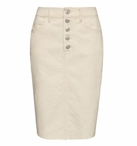 New Banana Republic Button Fly Beige Sand Pocket Back Slit Cotton Denim ... - £34.43 GBP