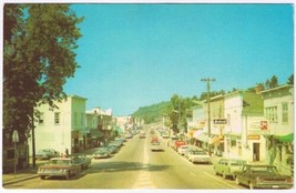 Postcard Hasting Street Business District Bancroft Ontario - £3.82 GBP