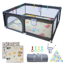 71&quot; * 59&quot; Baby Playard Cloth Playpen Removable Enclosures for Indoor and... - $99.09