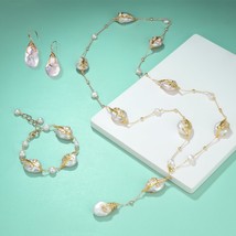 Natural Baroque Pearl Necklace Fashion Creative Irregular Chain Collarbone Neckl - £45.63 GBP