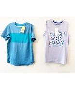 NWT 2 All in Motion Boy&#39;s Athletic Tank Top &amp; Short Sleeve T-Shirt, M (7/8) - £7.67 GBP