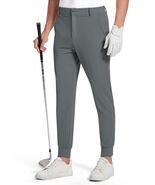 SERAMY Men&#39;s Golf Joggers Slim Fit Stretch Pants 5 Pockets Ink Gray Size... - $398.37 MXN