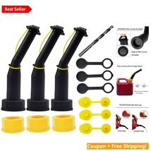 Durable Gas Can Spout Replacement Kit with Vent Cap and Drill Bit Included - $37.57