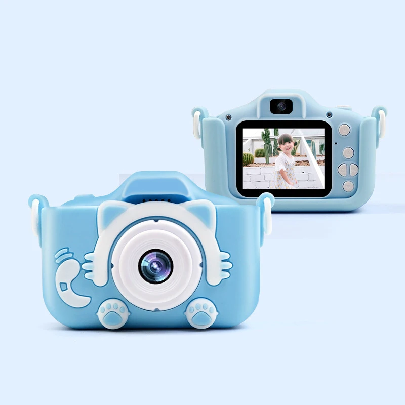 Cartoon Children Kid Camera 32G Cute Toy Cat Mini Digital Camera Screen - £23.13 GBP+