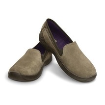 AnyWeather Suede Loafer Khaki W5 Crocs - $14.02