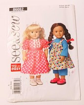 See &amp; Sew Butterick Doll Clothes Sewing Craft Pattern Clothing Pattern B6082 - £4.51 GBP