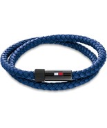 Tommy Hilfiger Jewelry Men's Leather Bracelet Blue - $492.55 CAD