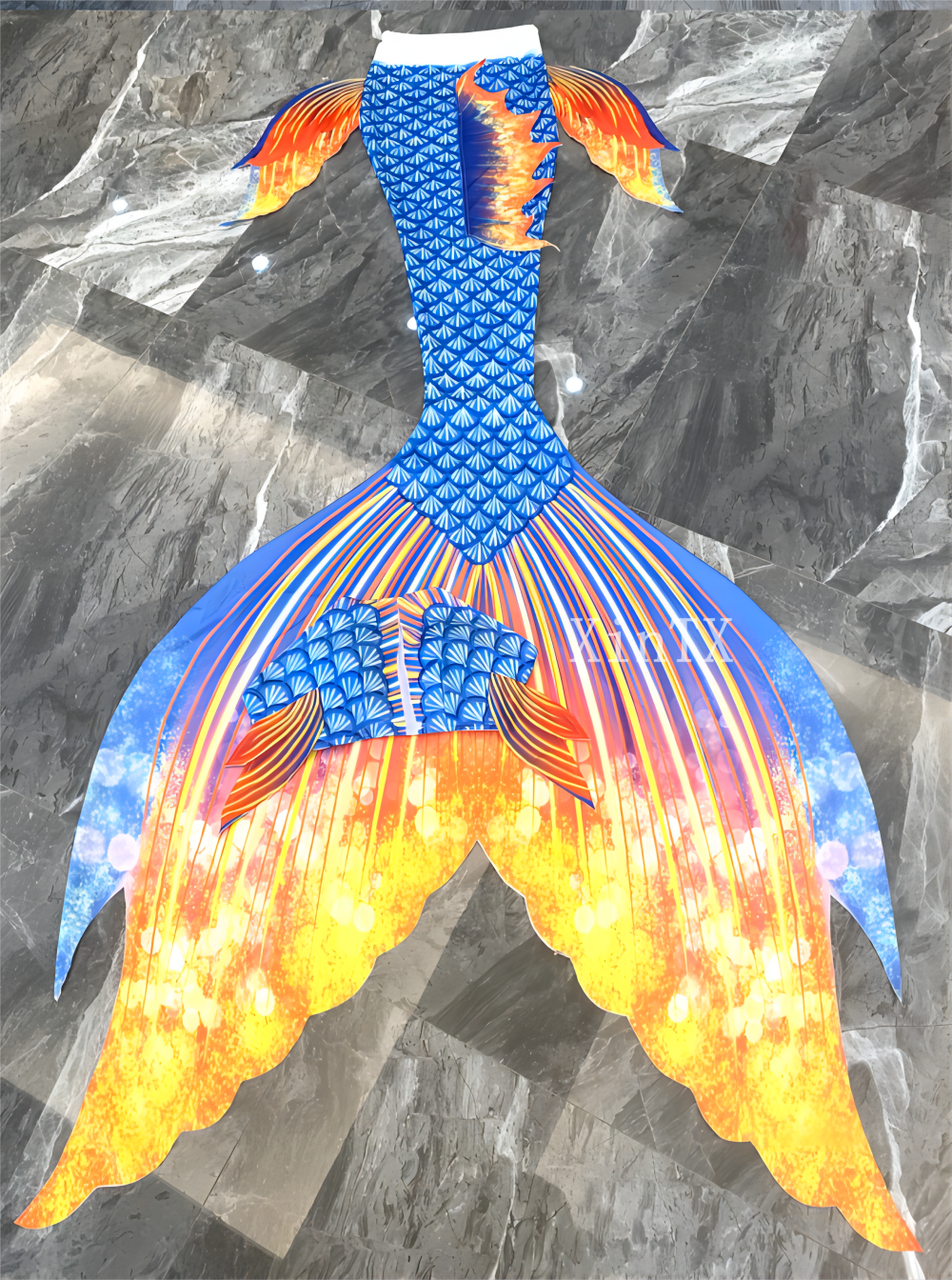 2022 NEW!Big Mermaid Tail Skin for Swimming,Summer Beach Wear Swimsuit