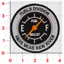 Marine Corps Mcas New River H&amp;Hs Fuels Division Embroidered Hook &amp; Loop Patch - £31.62 GBP