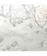 Map Roque Bluffs Gulf Of Maine 1951 Topographic Geo Survey 1:24000 27x22... - $1,370.68 MXN