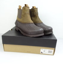 New UGG Mens Size 10 Gatson Chelsea Boots Chestnut Waterproof Leather 1123672 - £75.89 GBP