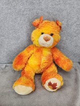 Build A Bear Four Seasons Fall Leaf Sparkly Orange Teddy Plush Stuffed A... - £11.97 GBP