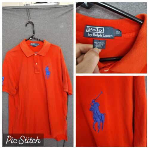 Ralph Lauren Man&#39;s Big Pony Knit Polo Shirt 1XB Red Polo Preppy - $26.69