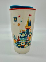 Disney Parks Starbucks Magic Kingdom Castle Ceramic Travel Tumbler 12oz ... - $278.96 MXN