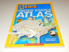 NATIONAL GEOGRAPHIC KIDS- UNITED STATES ATLAS BOOK- GOOD - W15 - $5.53