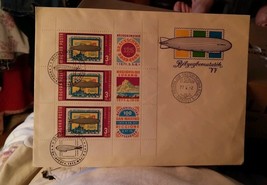 1977 Braunschweig San Marino Stamp Set on Belyegbemutatok Envelope Graf ... - £23.45 GBP