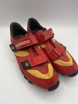 Shimano 98A SPD Cycling Road Bike Circuit Shoes Red Eur 44 Size US 10 sh... - $19.25