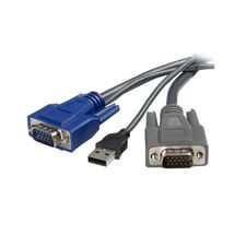 StarTech 2-in-1 Ultra Thin USB VGA KVM Cable, 6 ft  - $40.00