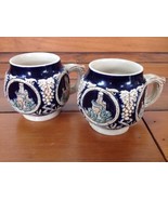 2 German Marzi Remy Steins Punch Mugs Ehrenburg Drachenfels Godesburg Bu... - £19.53 GBP