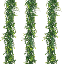 3 Pack Artificial Eucalyptus Garland, 5.9Ft/Pcs Faux Eucalyptus Vines Greenery G - $22.60