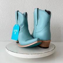 Lane EMMA JANE Turquoise Cowboy Bootie Womens 11 Leather Western Cowgirl Boots - £113.94 GBP