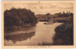 Postcard On The Thames Woodstock Ontario - £5.44 GBP