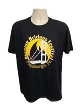 Burning Bridges Festival Pittsburgh Pa Adult Large Black TShirt - £14.79 GBP