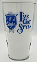 Vintage Heileman&#39;s Old Style Beer Glass Large 7&quot; 20oz SKU227 - £15.97 GBP