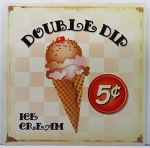 Double Dip Double Scoop Ice Cream Metal Sign - $24.95