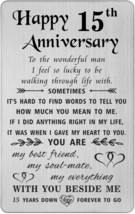 15Th Wedding Anniversary Card Gifts for Him Husband, Happy 15 Fifteen Ye - £22.89 GBP