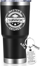 Masters Degree Graduation Gifts, Master&#39;S Degree Survivor Tumbler, Funny Graduat - £26.57 GBP