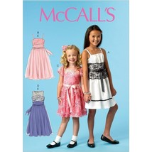 McCalls Sewing Pattern 6880 Dress Party Special Occasion Girls Size 3-6 - $8.99