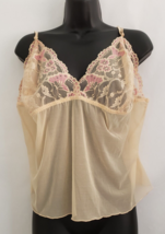 Cacique Camisole Sheer Sexy Sensual Beige Size 22/24 NWT - £30.93 GBP