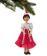 Frieda Kahlo Ornament Artist Poet Hand Made Wool Felt Silk Road Bazaar - $28.71