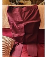 Talbots Women&#39;s Size 16P Burgundy Pants Pull On Skinny Ankle NWT - £22.15 GBP