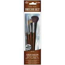 Royal Brush Gold Taklon Value Pack Brush Set With Mop - £19.15 GBP