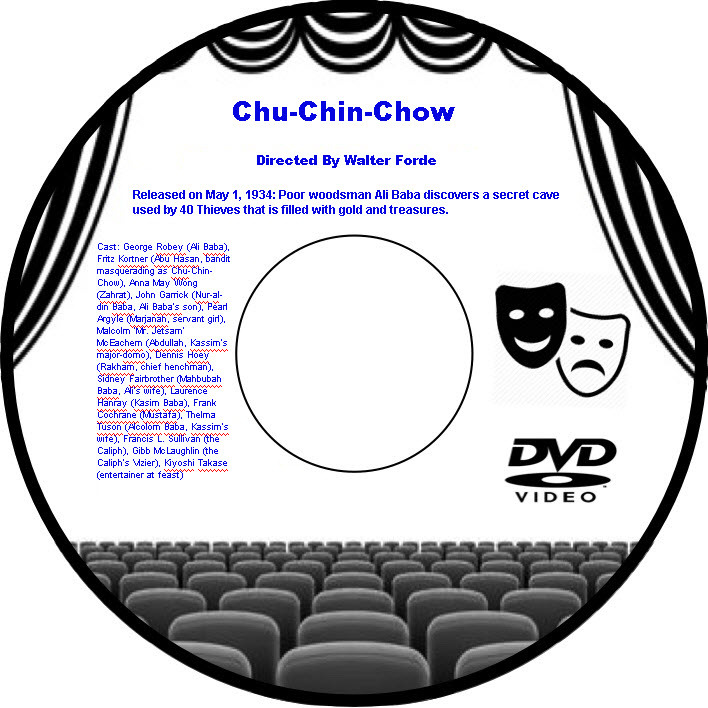 Chu-Chin-Chow 1934 DVD Film Comedy George Robey Fritz Kortner Anna May Wong John