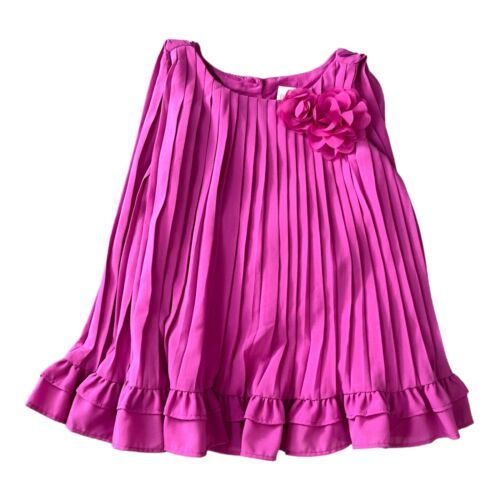 Gymboree Dress Infant Girl's Magenta Pleated Party Size 12-18 Mo. Retail $68 B7 - $11.30