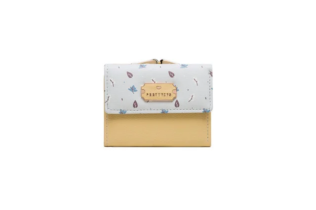 Prettyzys Hot New Women&#39;s Wallet Printing Cute  Flower Tri-fold Short Scrub Stud - £52.97 GBP