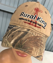 Rural King Camo Farming Snapback Baseball Hat Cap - £11.42 GBP