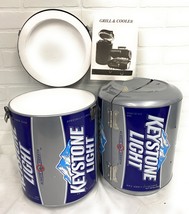 Rare Keystone Light Beer Can Shaped Chill N&#39; Grill Cooler &amp; Grill Set - $148.50